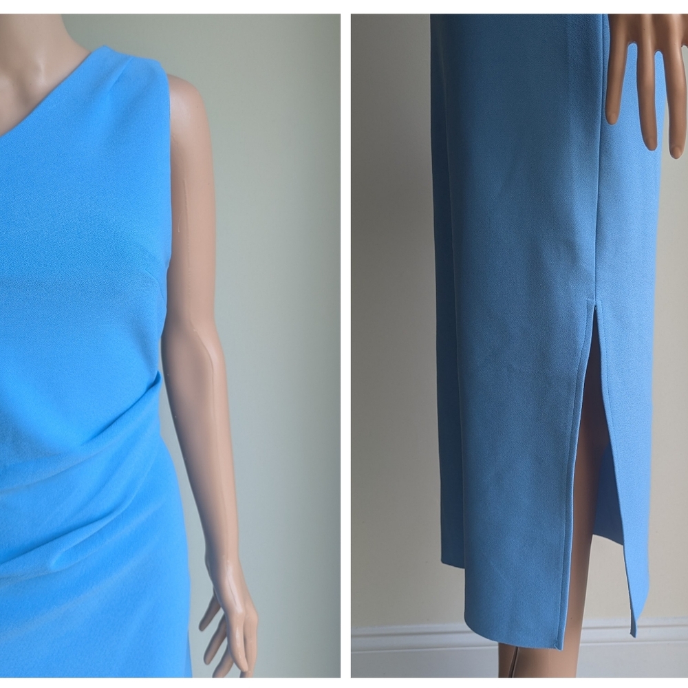 Jean Jail Willow midi one shoulder dress sky blue - Picture 9 of 11